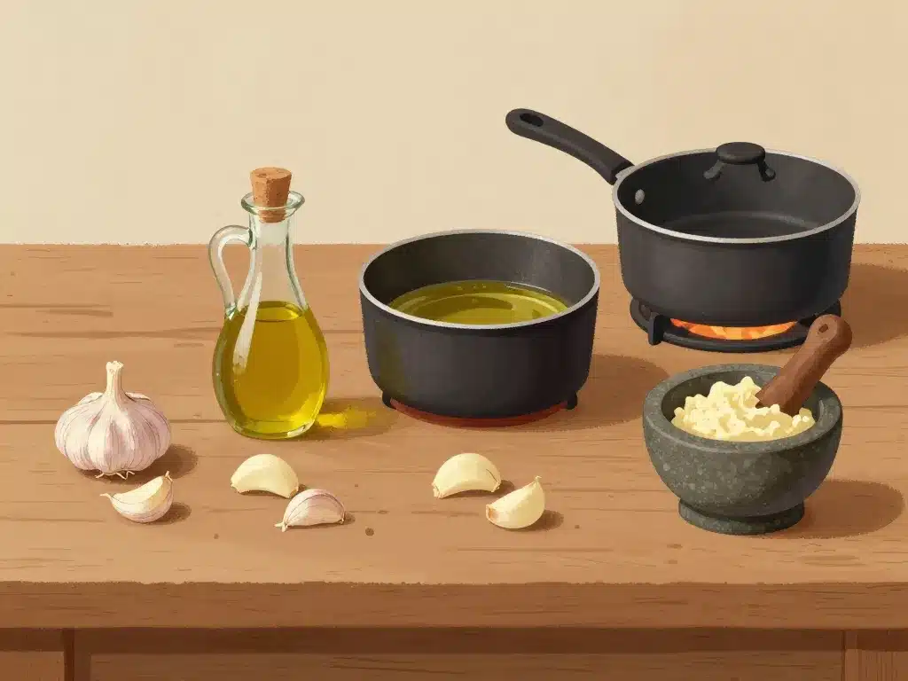 bombe à l'ail tarn recette pas à pas présentation des étapes