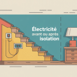 schéma mural électricité avant ou après isolation