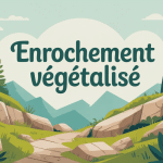 enrochement végétalisé talus vue générale