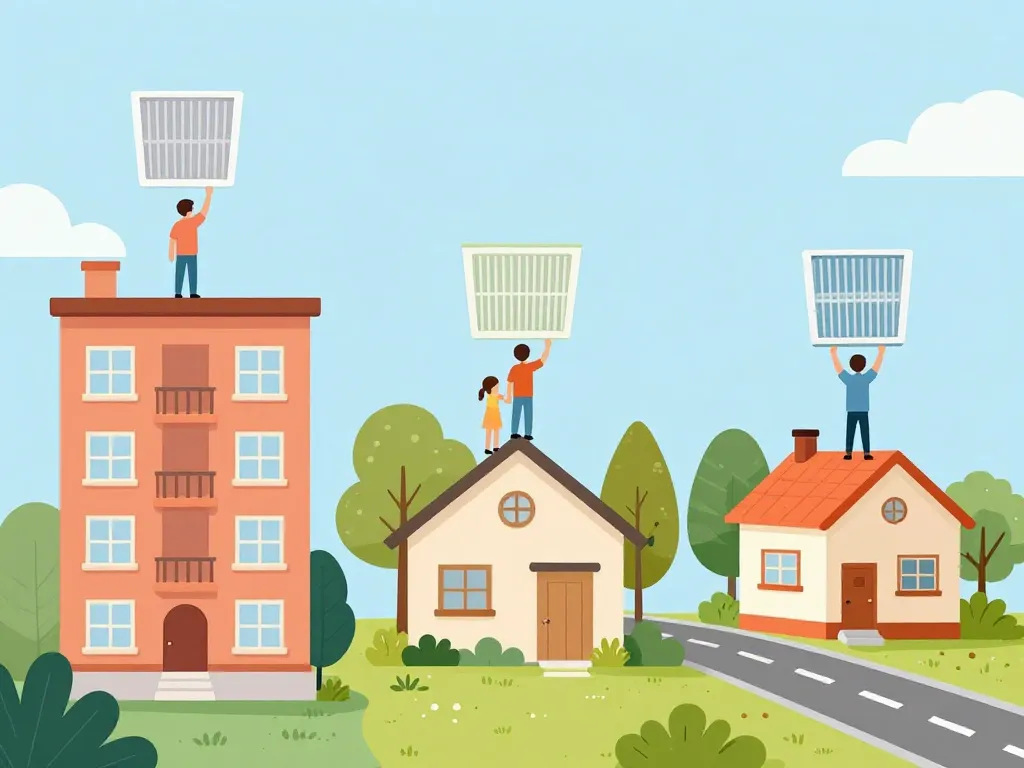 Choix de filtre VMC simple flux adapté à différents types de logement