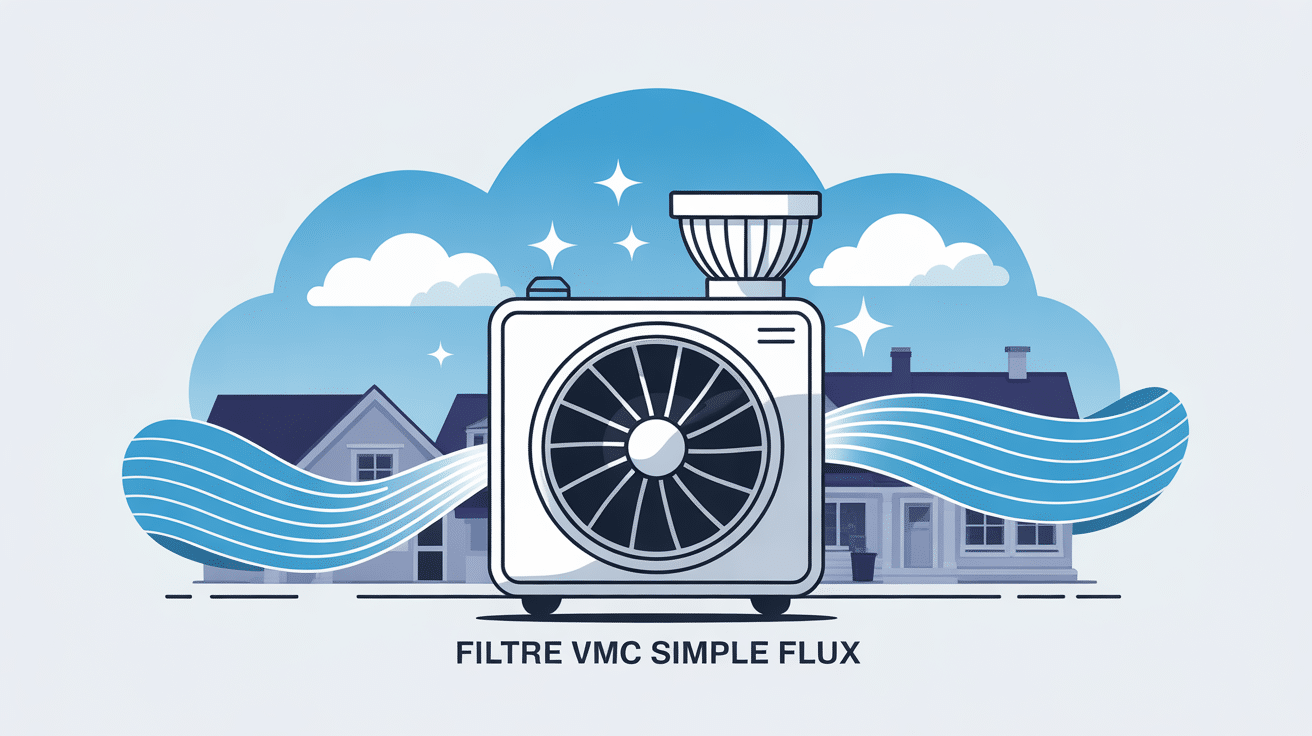 Filtre VMC simple flux protégeant le caisson et assurant un air sain