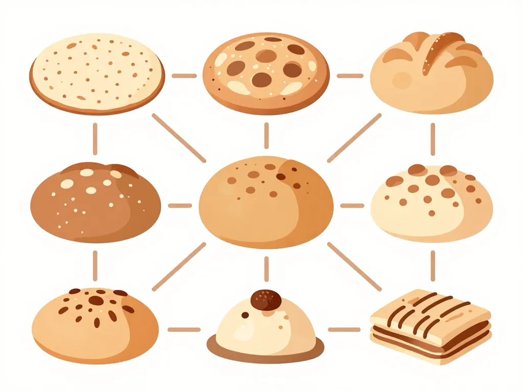schéma types galette juif matza ashkénaze séfarade