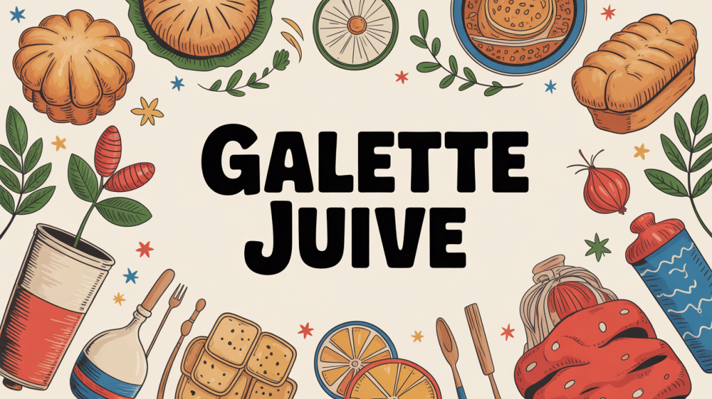 illustration festive galette juif cuisine et traditions