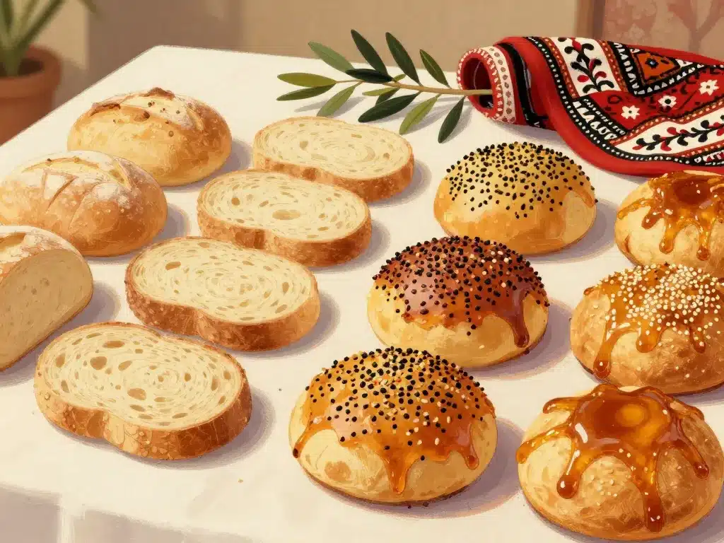 illustration galette juif traditions ashkenaze sefarade table partagée