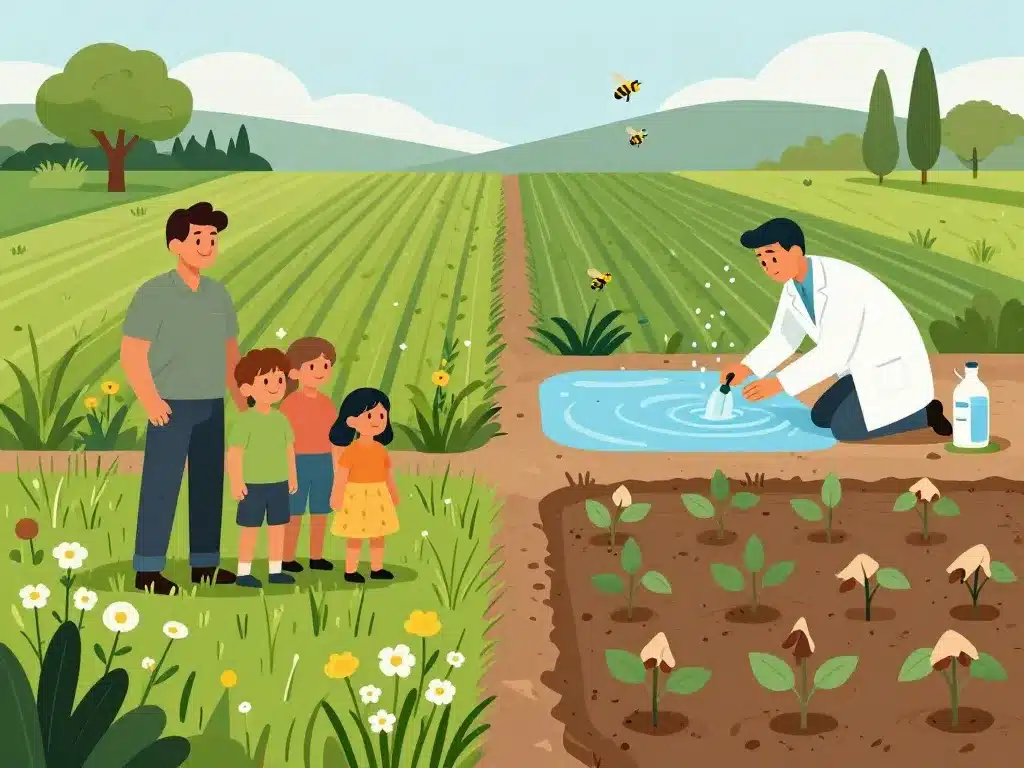 glyphosate espagne effets santé biodiversité ferme