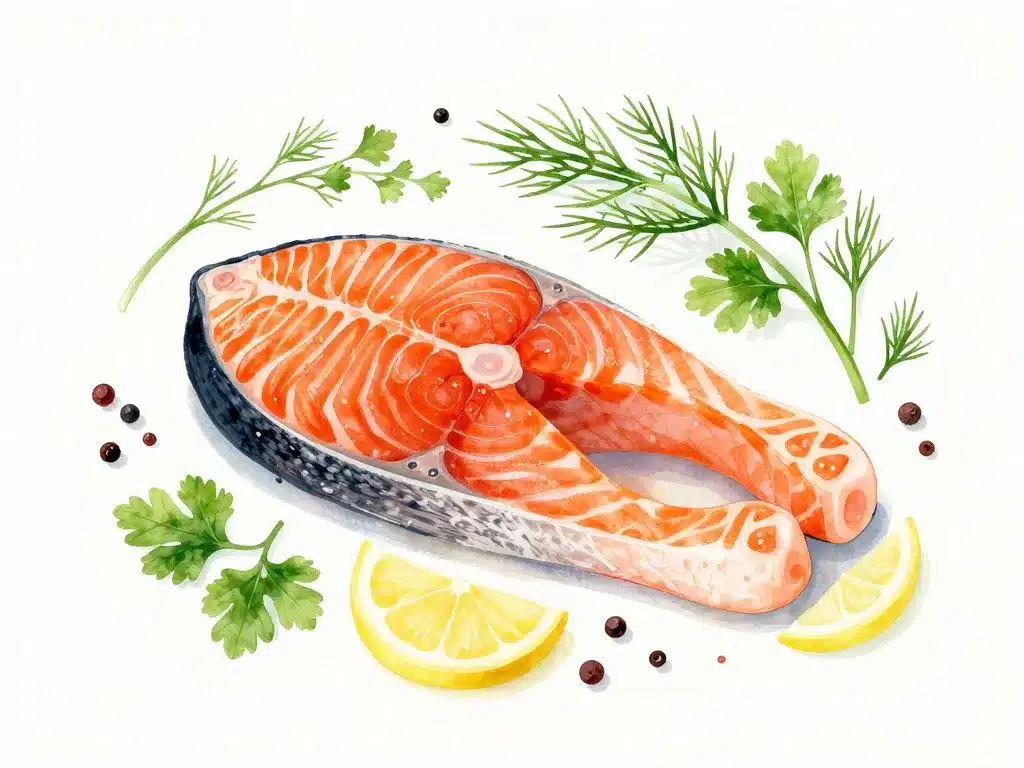 harmoniser epices pour saumon autour du filet