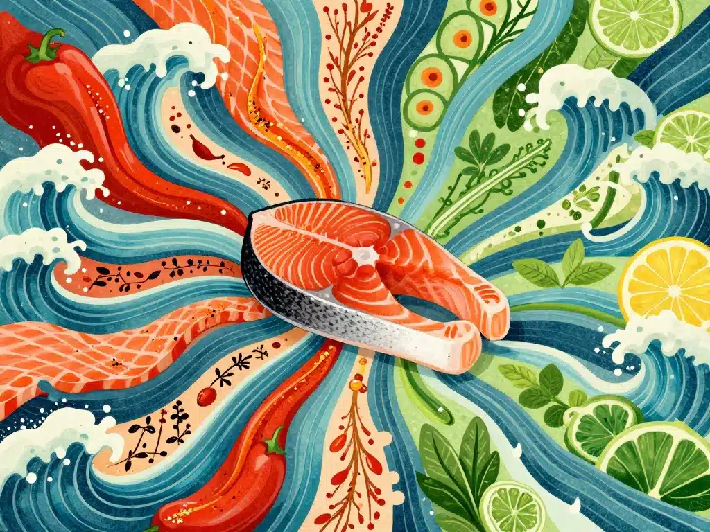 epices pour saumon mélanges du monde cuisine