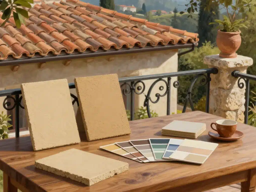 Matériaux et détails maison style italienne couleurs authentiques