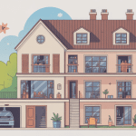 Illustration de monte charge maison moderne sécurisée