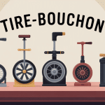 nom tire bouchon tous types sur table élégante vin