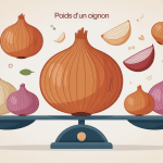 poid 1 oignon illustration balance cuisine