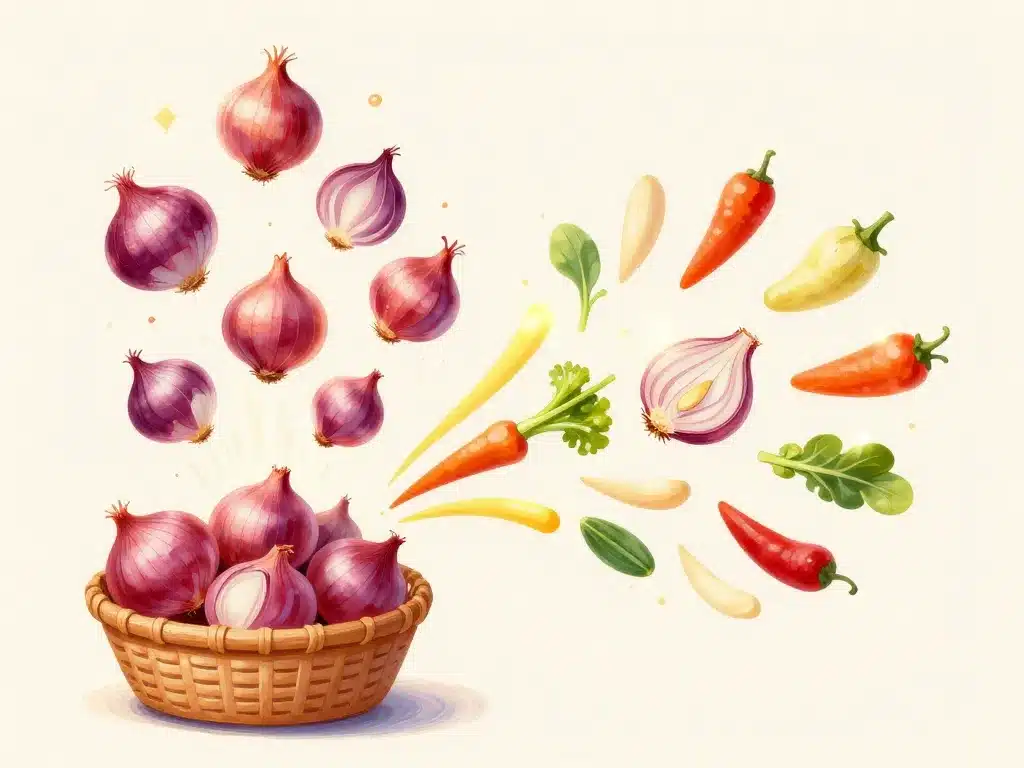 poids échalote illustration conservation et bienfaits nutrition