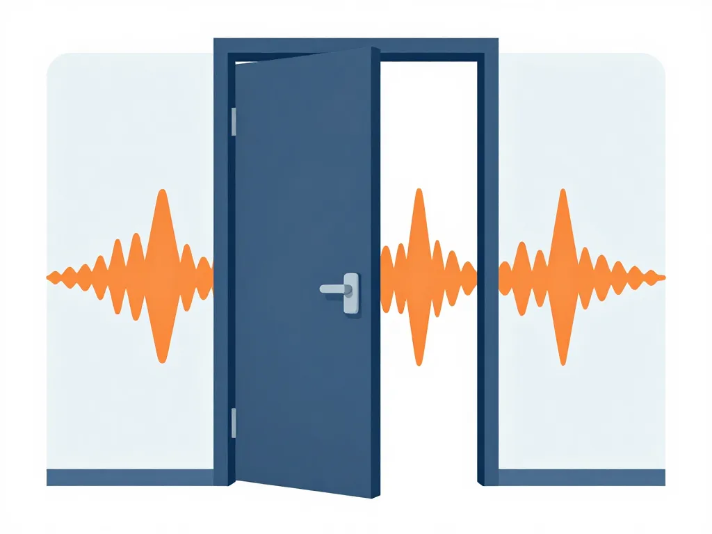 diagramme porte acoustique 100 db affaiblissement bruit