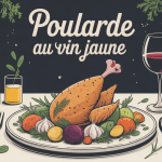quel légumes avec une poularde au vin jaune, assiette festive et légumes raffinés