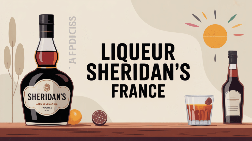 image vectorielle sheridan's liqueur interdite à la vente en france pourquoi bouteilles double
