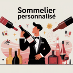 illustration sommelier personnalisé moderne conseil vin
