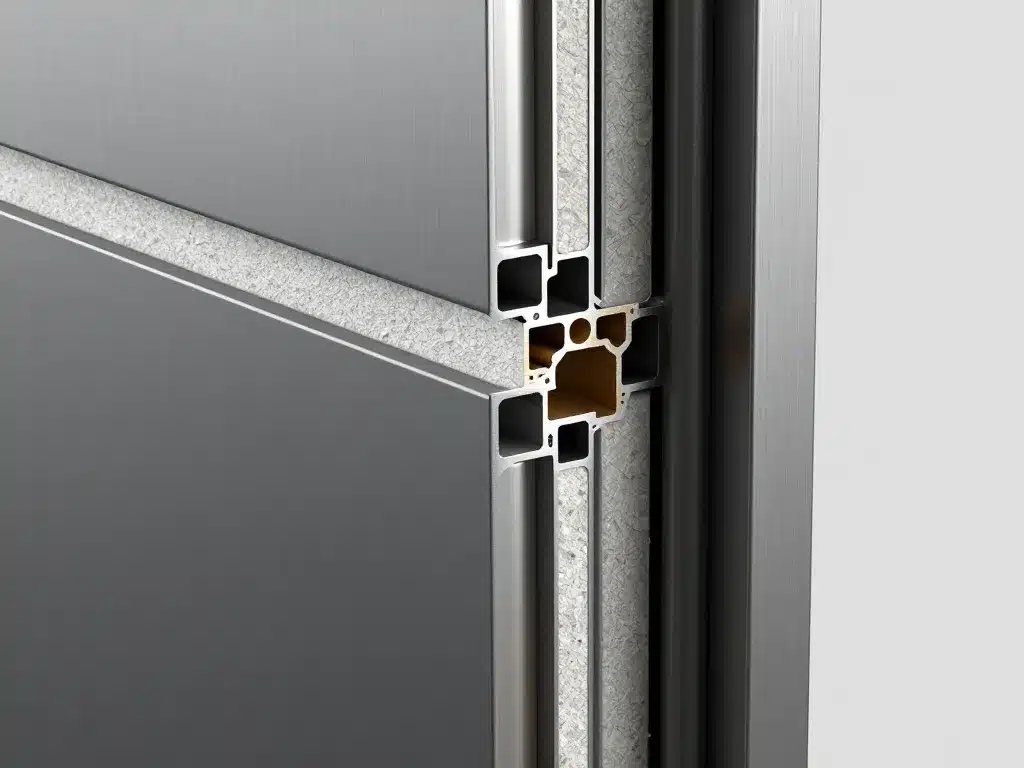 coupe porte acoustique 100 db multilayer joints