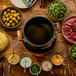 accompagnement fondue bourguignonne table conviviale