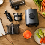 avis sur extracteur de jus avec fruits légumes et appareil