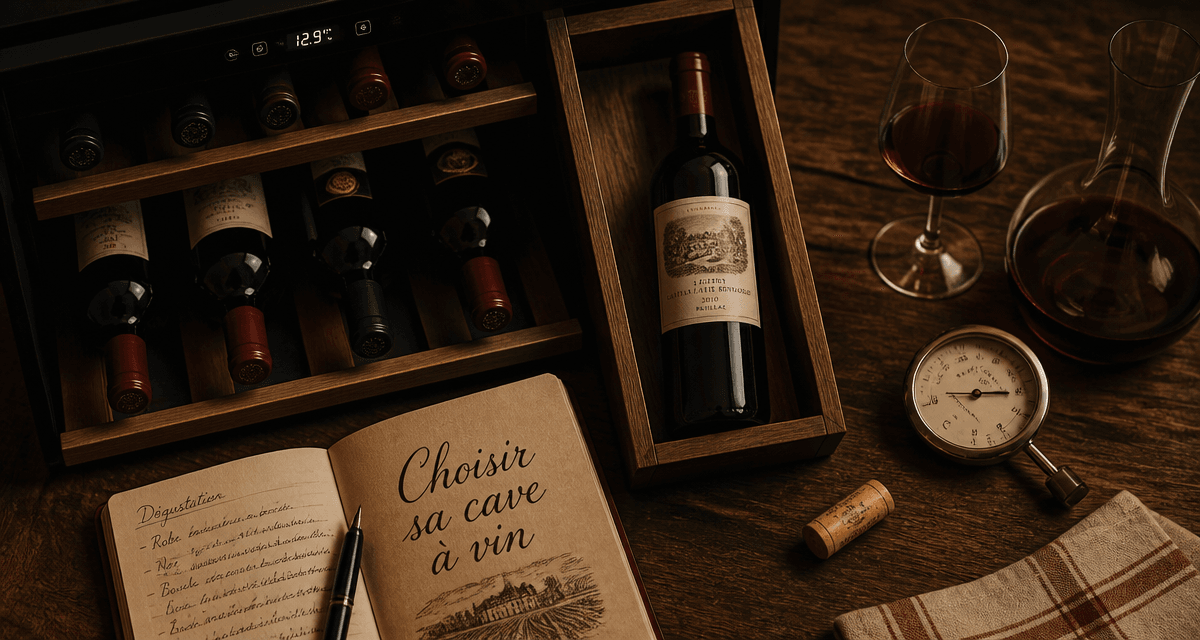 cave a vin comment choisir vue flat lay