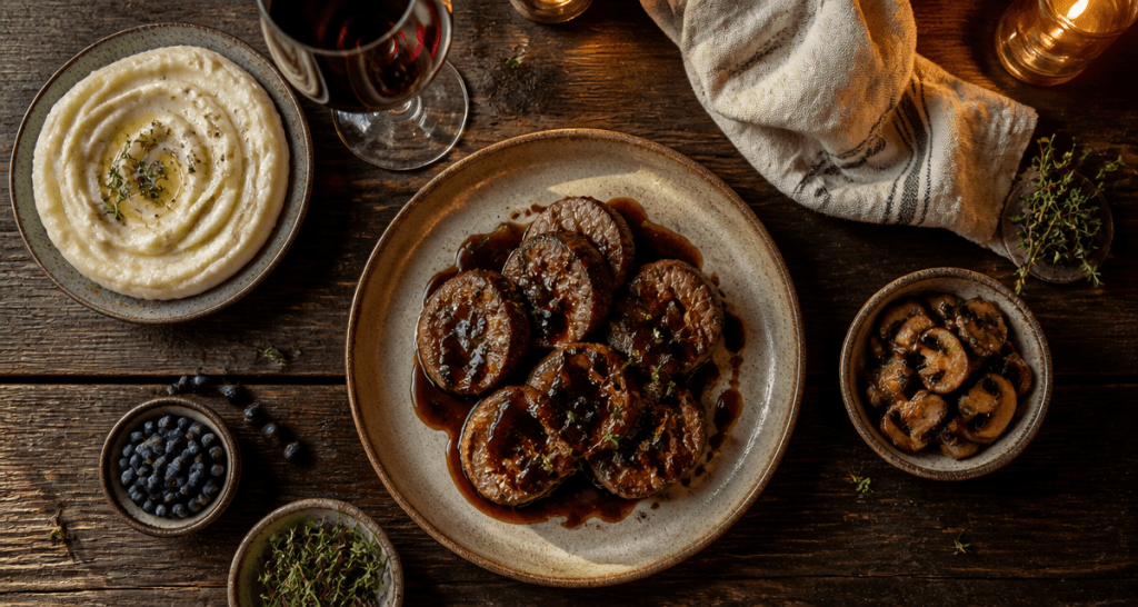 comment faire cuire du sanglier à la poêle médaillons et sauce balsamique