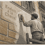 Enduits à la chaux Paris sur façade en pierre