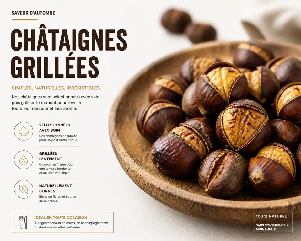 Châtaignes grillées au four, méthode pour savoir comment cuire des chataignes au four