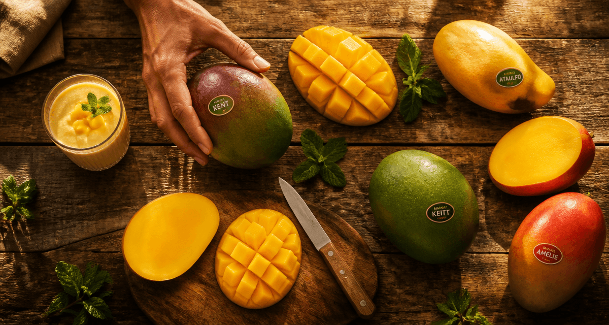Mangue mure coupée main test sensoriel