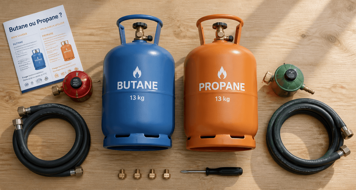 quelle bouteille de gaz pour gazinière butane propane détendeur flexible injecteurs