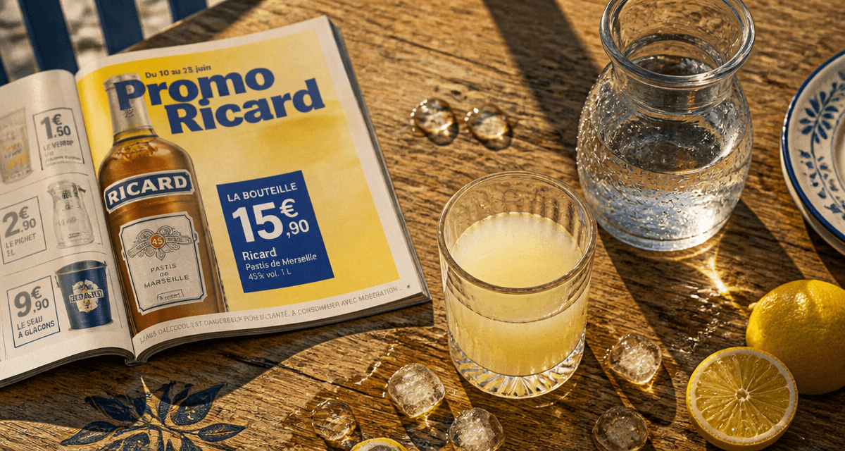 ricard en promotion cette semaine table pastis