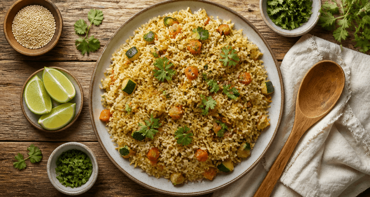 Riz en accompagnement recettes pilaf légumes colorés