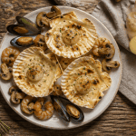 saint jacques a la normande gratinées en coquille