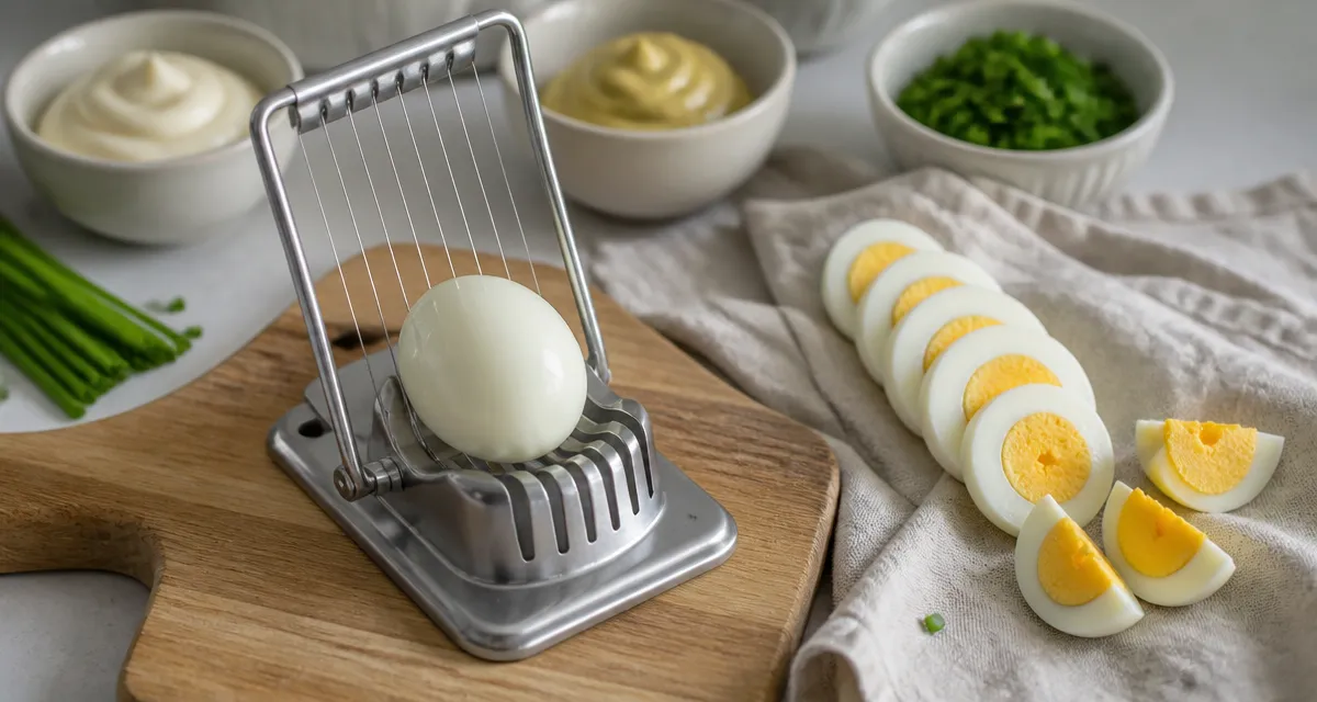 Coupe oeuf dur : rondelles d’œuf dur parfaites sans briser le jaune