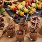 Dessert apéro dinatoire : mini-muffins et verrines sucrées