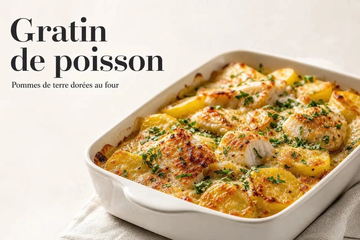 Gratin de poisson et pommes de terre façon Cyril Lignac
