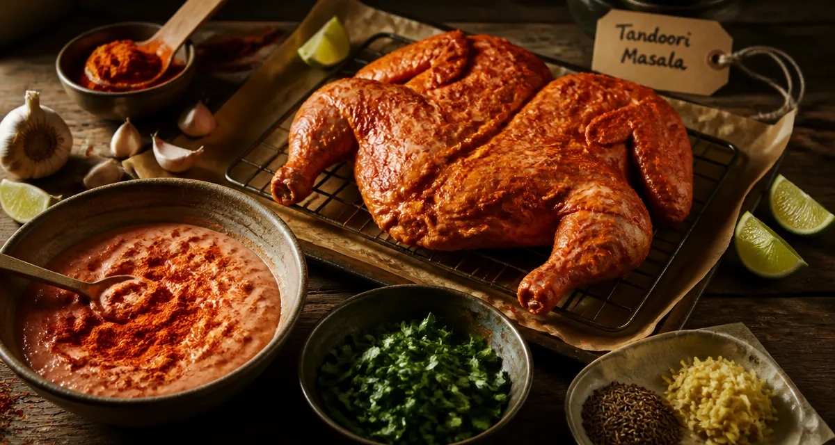 Épices tandoori pour marinade au yaourt, poulet tandoori