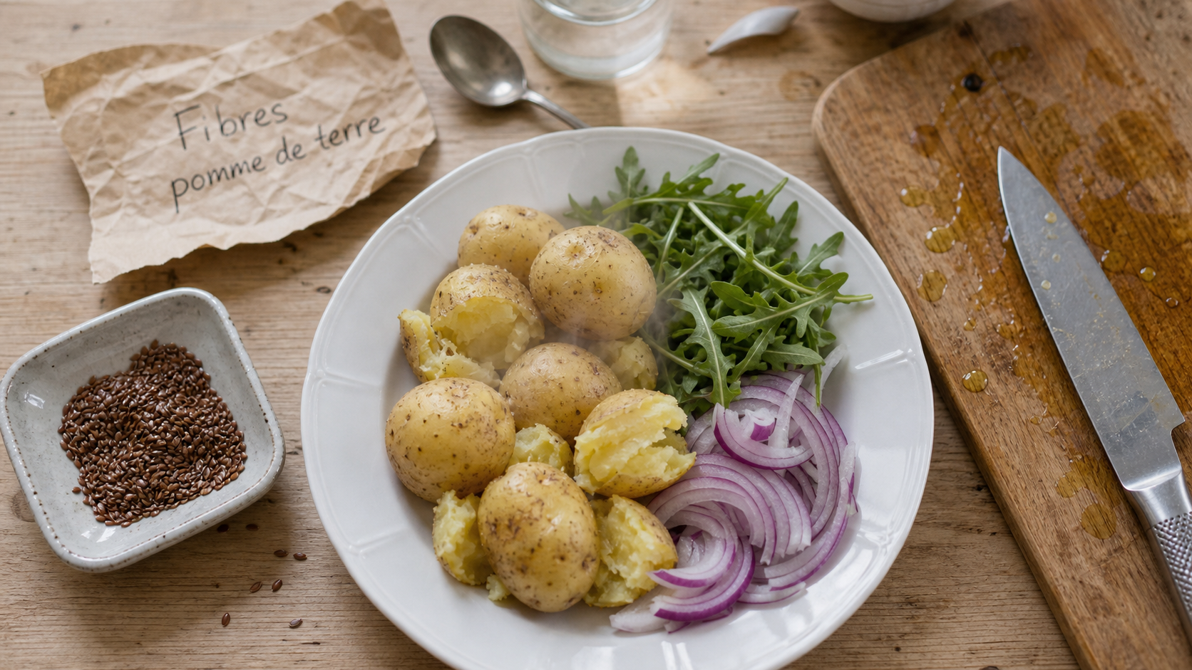 Fibre dans les pommes de terre : pommes de terre avec peau cuites à froid