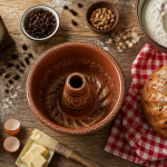 moule kouglof terre cuite avec ingrédients