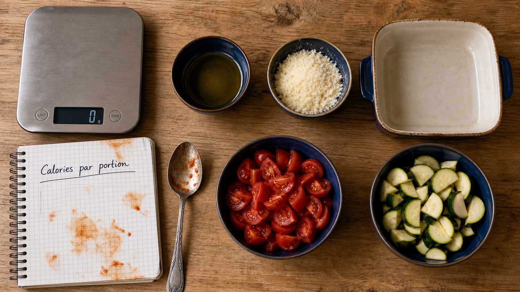Calculer les calories d une recette maison, ingrédients pesés et portion