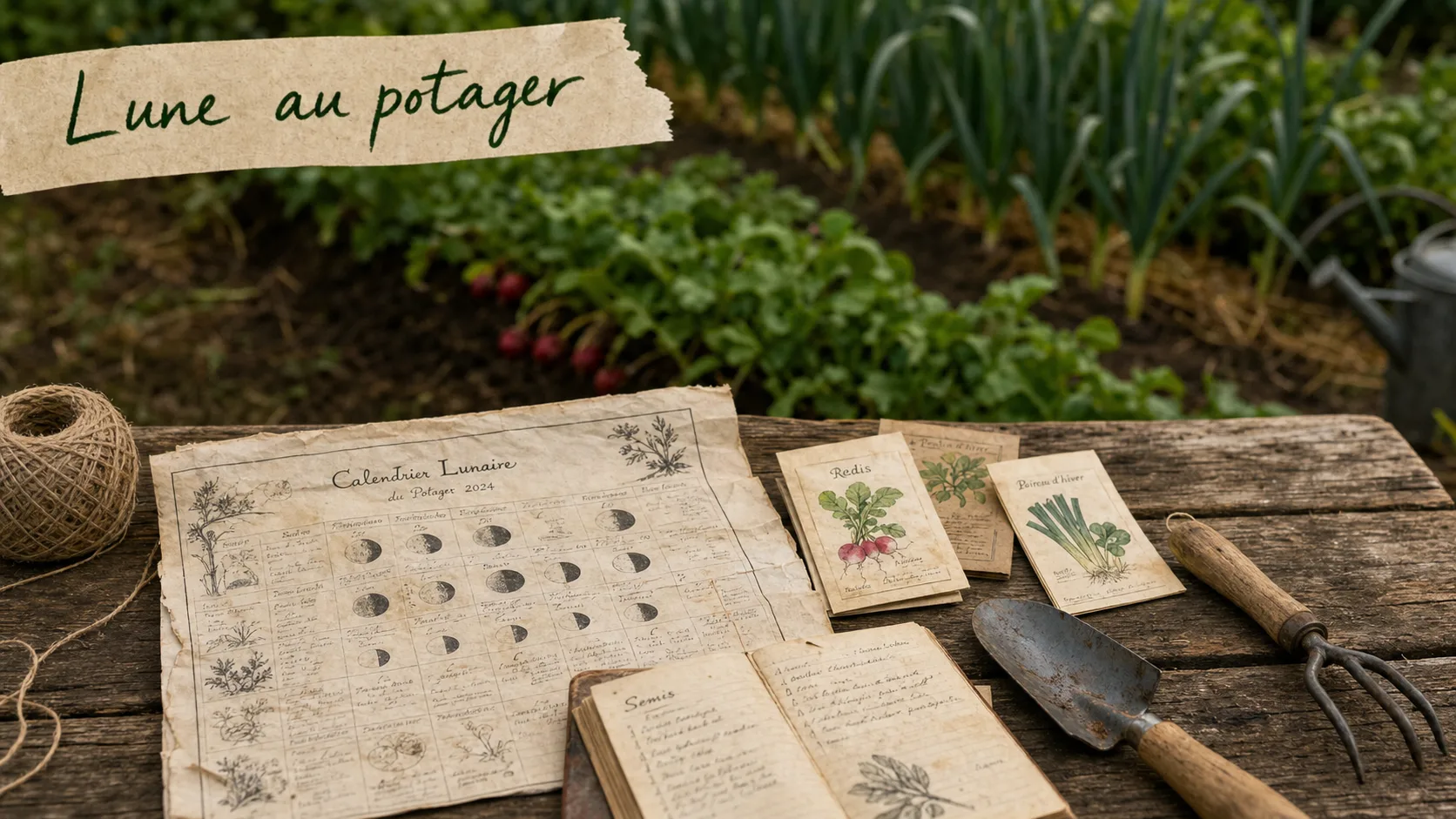 Jardiner avec la lune : calendrier lunaire au potager
