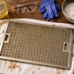 Nettoyage grille hotte : grille grasse trempée à 60 °C