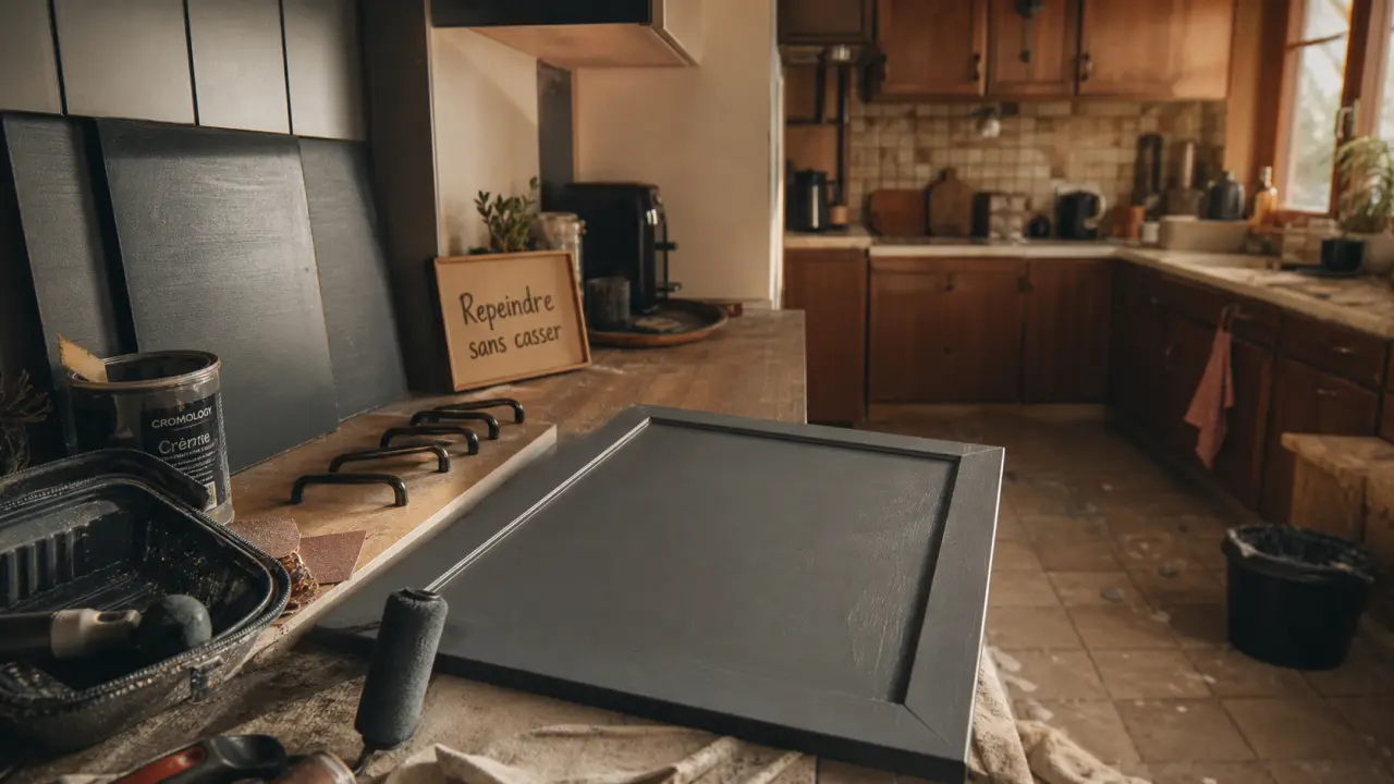 Rénover sa cuisine sans changer les meubles, avant/après repeindre cuisine