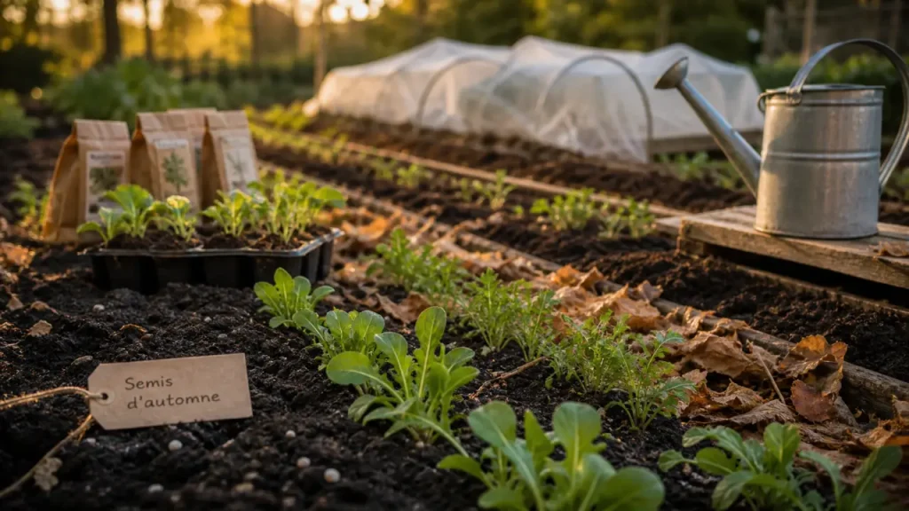 Potager en septembre : semis d’hiver, courges à ressuyer et maladies à surveiller