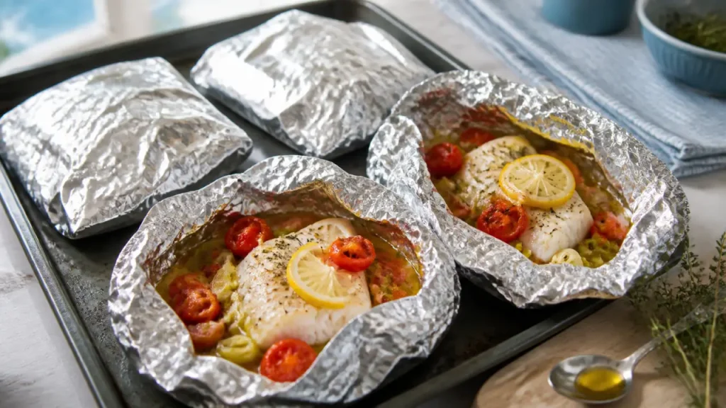 Poisson en papillote au four : 180°C, pliage hermétique et chair moelleuse