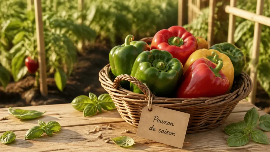 Poivron de saison : semis au chaud, plantation après les gelées, récolte en été