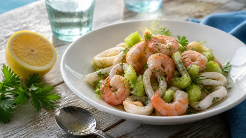 Salades de fruits de mer : citron, repos au frais et erreurs qui gâchent la texture