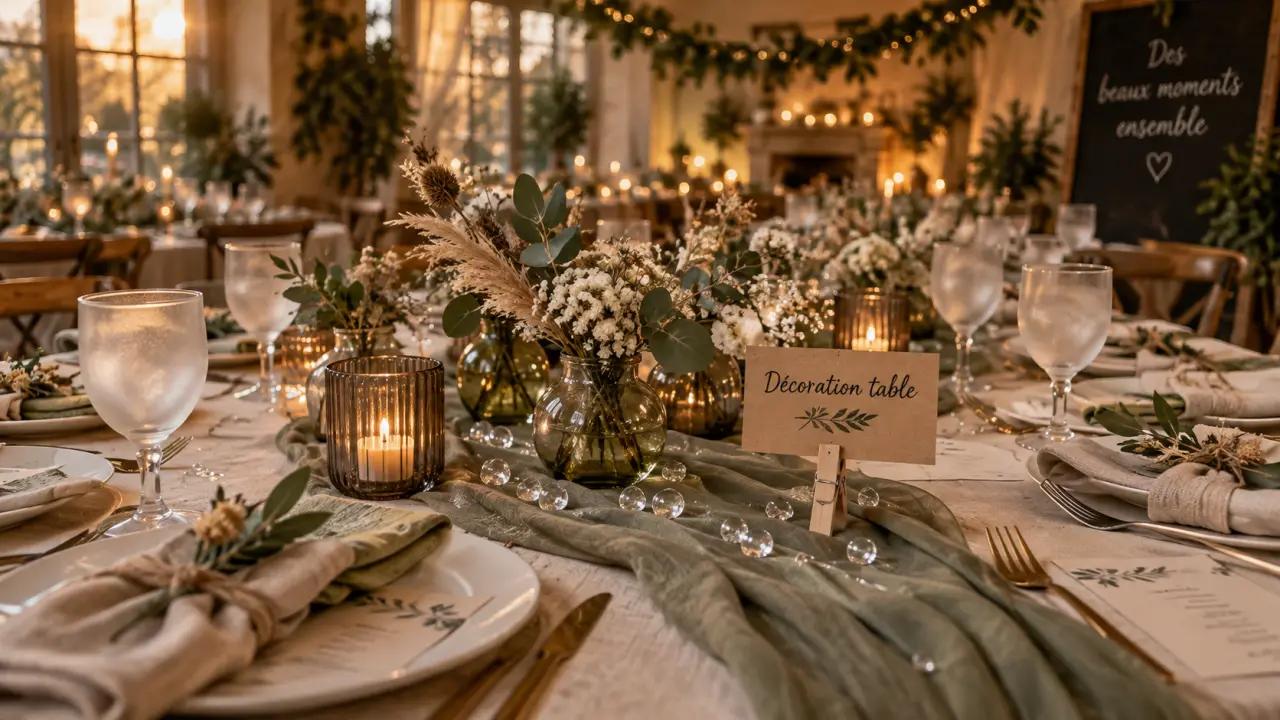 Décoration de table : table élégante sans encombrer les assiettes