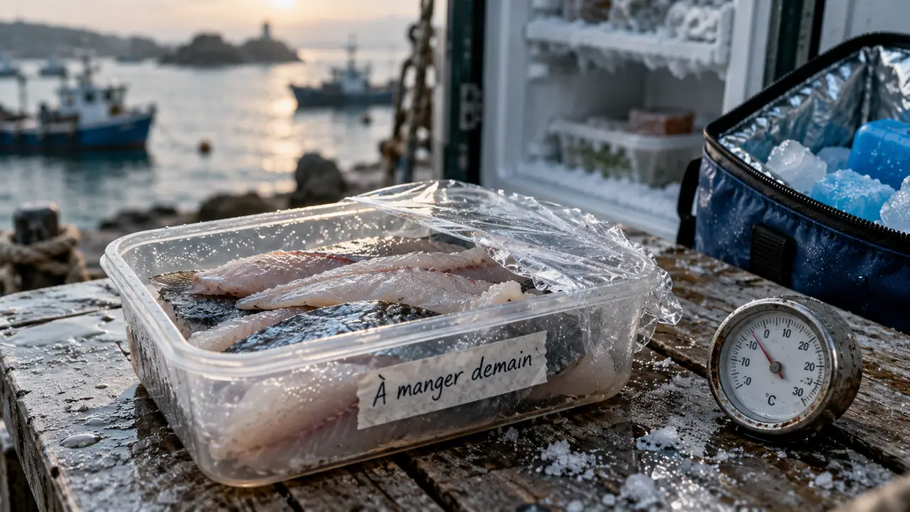 Poisson frais combien de temps au frigo : 24 à 48 h, à manger demain