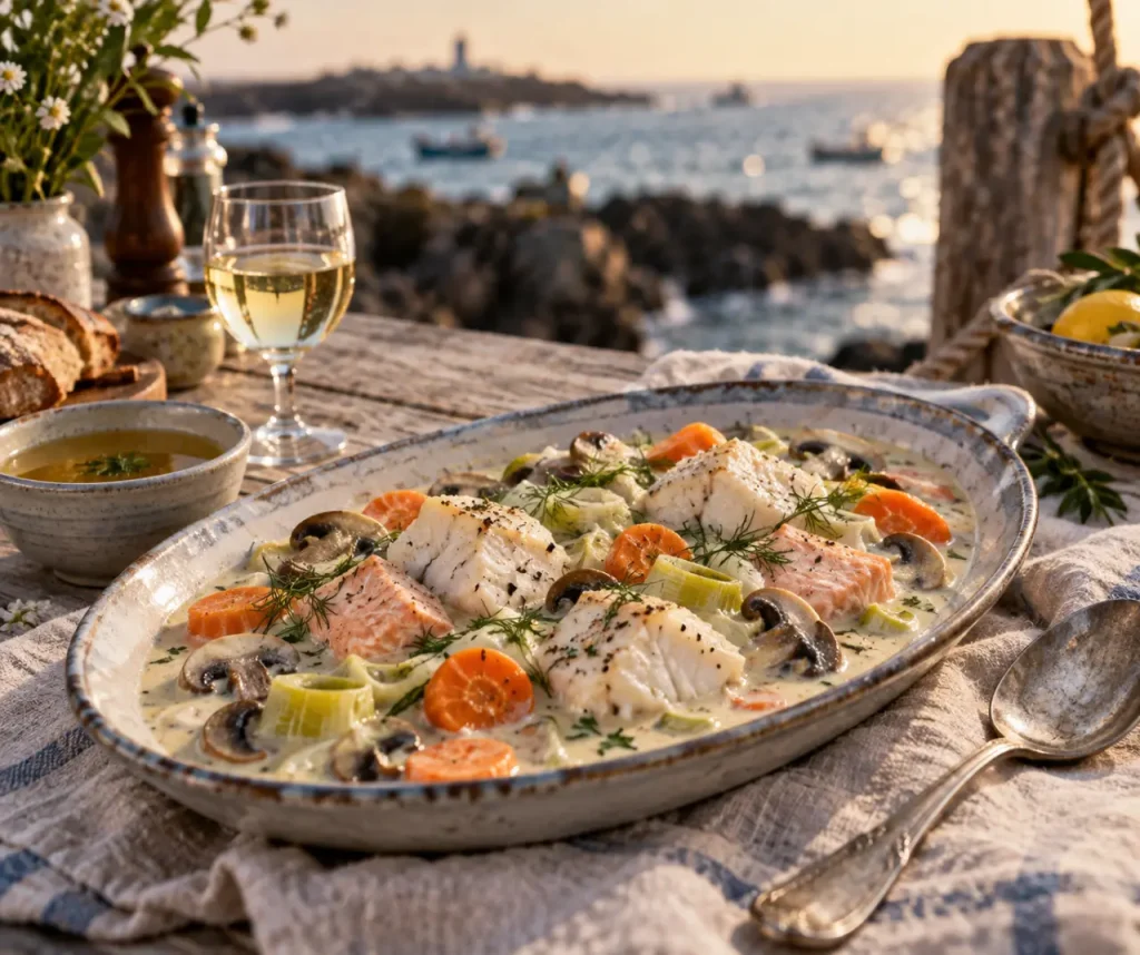 Blanquette de poisson : 30 minutes de cuisson pour une sauce qui reste onctueuse