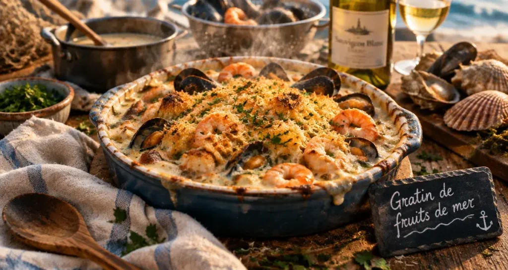 Gratin de fruits de mer : le bon égouttage pour garder une sauce épaisse